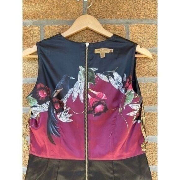 Ted Baker Black Tailored Stretch Shift Dress size 2 - Picture 10 of 11